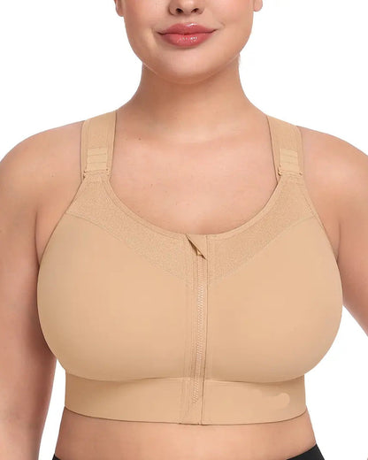 Beige-Front Zip