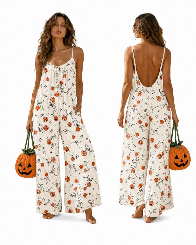 White Halloween Print